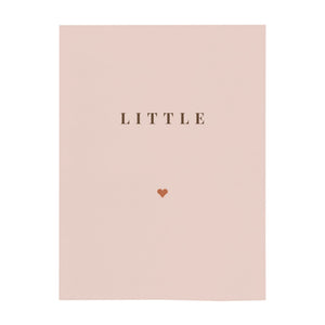 Personalize the Little Name minky baby blanket in blush with your baby's name