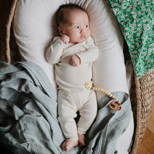Mushie Organic Cotton Muslin Swaddle Blanket extra soft