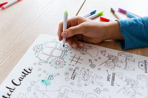 Double Sided Silicone Coloring Placemat