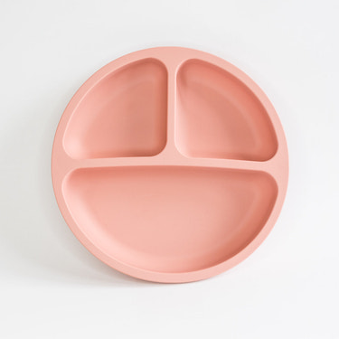 Blush Silicone Suction Plate
