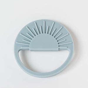 Duck Egg Blue Sunburst Teething Toy
