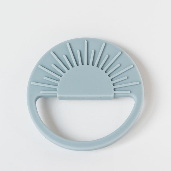 Duck Egg Blue Sunburst Teething Toy