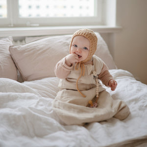 Mushie Organic Cotton Sleep Bag lightweight breathable two-way zipper