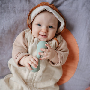Mushie Organic Cotton Sleep Bag lightweight breathable two-way zipper