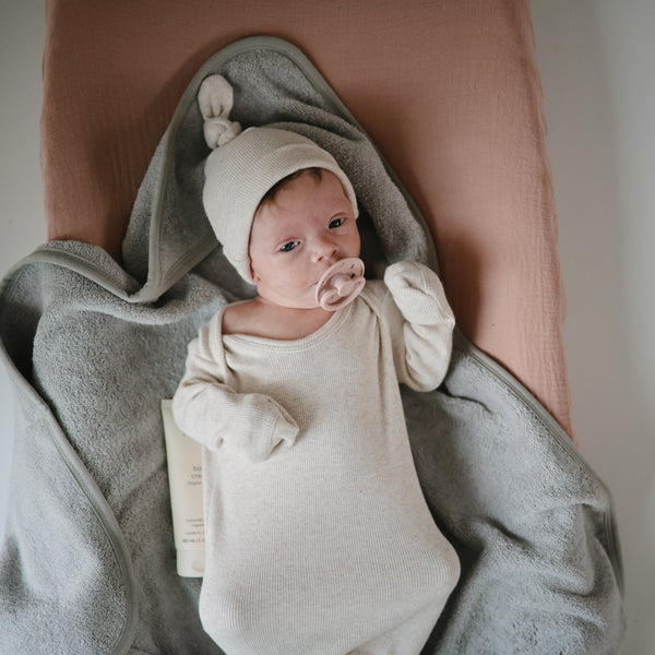Mushie Organic Cotton Baby Hooded Towel Hooded for Babies and Toddlers