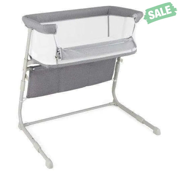 Baby Bassinet Bedside Crib with Adjustable Height Comfy Mattress-Gray Baby Strollers