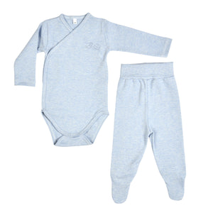 Bebe Sweeny Essentials | Boys Blue & Grey Leggings Set (4)