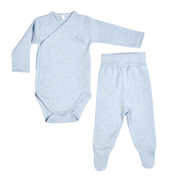 Bebe Sweeny Essentials | Boys Blue & Grey Leggings Set (4)