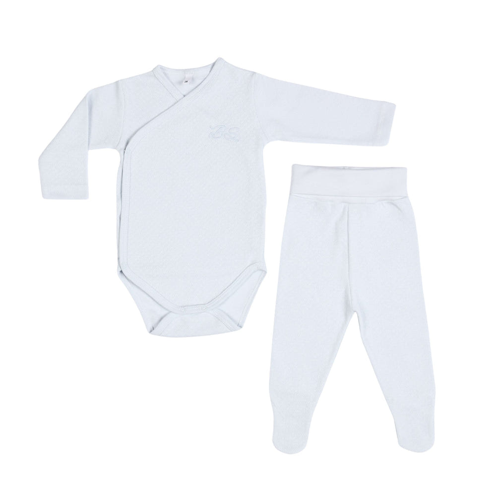 Bebe Sweeny Essentials | Boys Blue Cardigan & Leggings Set (5) - MOOGCO Baby