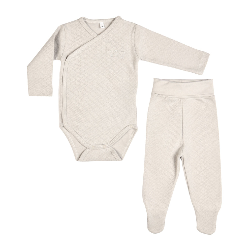 Bebe Sweeny Essentials | Boys Grey Cardigan & Leggings Set (5) - MOOGCO Baby