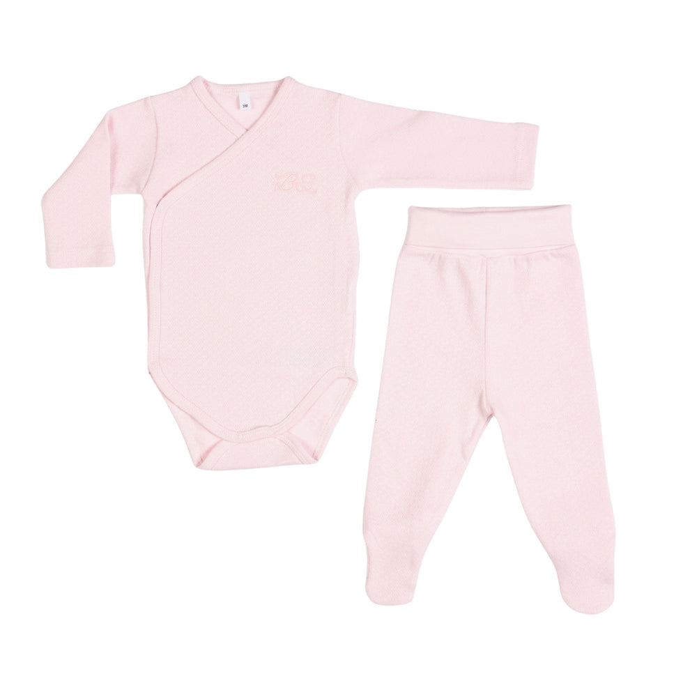 Bebe Sweeny Essentials | Girls Pink & Ivory Leggings Set (4)