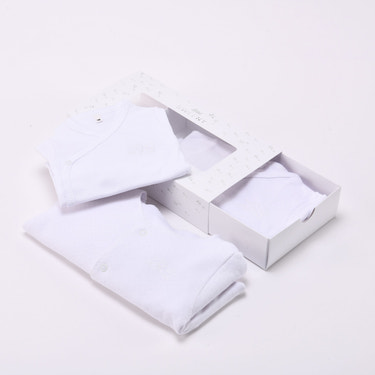 Bebe Sweeny Essentials | Baby White Cardigan & Leggings Set (5) - MOOGCO Baby