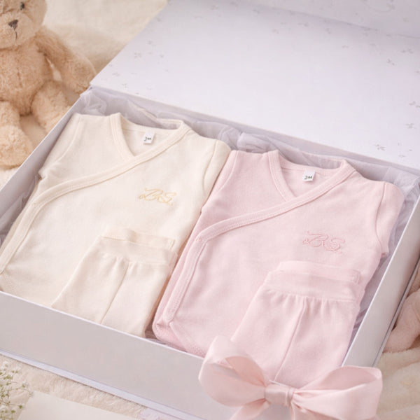 Bebe Sweeny Essentials | Girls Pink & Ivory Leggings Set (4)