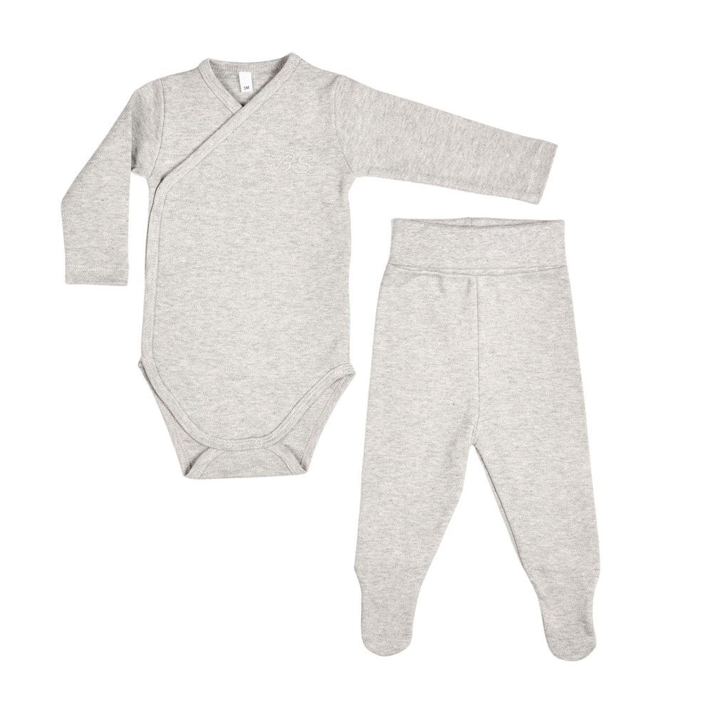 Bebe Sweeny Essentials | Boys Blue & Grey Leggings Set (4) - MOOGCO Baby