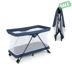 Baby Foldable Playpen with Removable Mattress and Washable Cover Baby Playpen & Playards