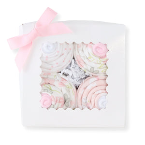 Baby Blossom Company Baby Girl Cupcake Set Bunny 4 Blankets