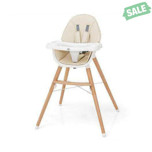 Baby High Chair with Dishwasher Safe Tray-Beige Beige High Chairs
