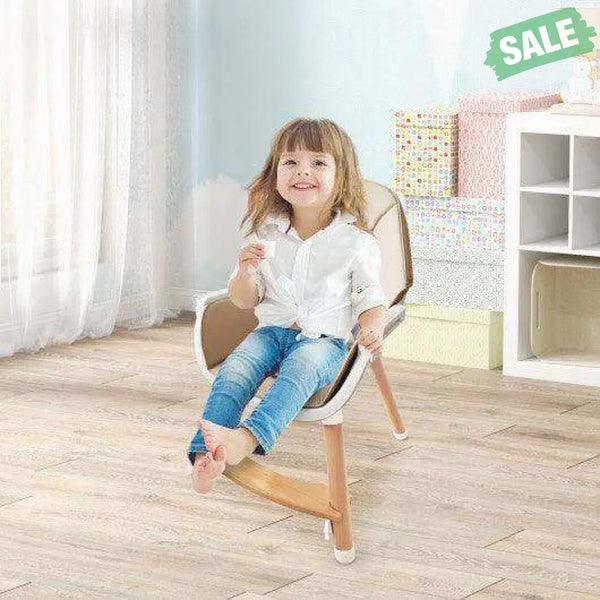 Baby High Chair with Dishwasher Safe Tray-Beige Beige High Chairs