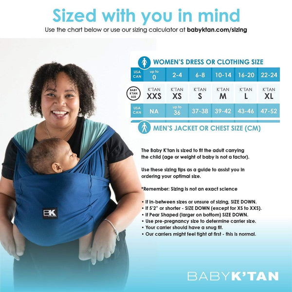 Baby K'tan Active Oasis Baby Carrier | Blue-Turquoise