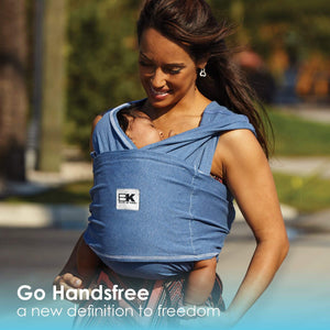 Baby K'tan Original Baby Carrier | Denim - MOOGCO Baby