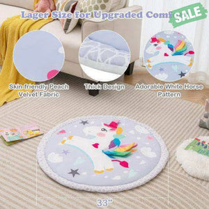 Baby Play Gym Mat 7-in-1 Tummy Time Activity Mat with 5 Detachable Toys-Multicolor Baby Gyms & Playmats