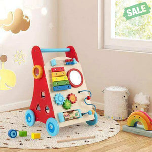 Baby Push Walker with Handle and Wheels for Boys & Girls 3+ Years Old-Muticolor Baby Walkers