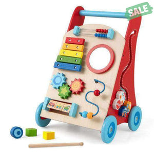 Baby Push Walker with Handle and Wheels for Boys & Girls 3+ Years Old-Muticolor Baby Walkers