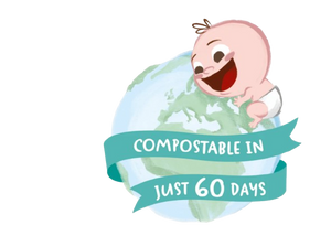 Kinder by Nature 100% Biodegradable Plant-Based Baby Wipes - 672 Count (12 packs of 56 wipes)
