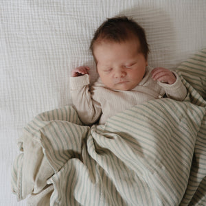 Mushie Organic Cotton Muslin Swaddle Blanket extra soft