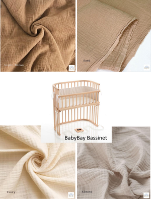 Baby Bay Bassinet Cradle Custom Made Fitted Sheet - Organic Cotton Gauze