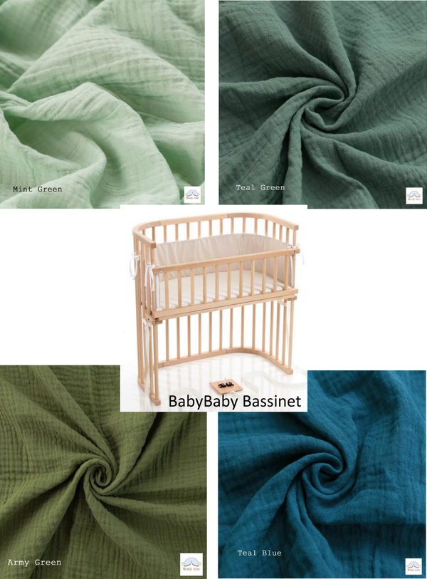 Baby Bay Bassinet Cradle Custom Made Fitted Sheet - Organic Cotton Gauze