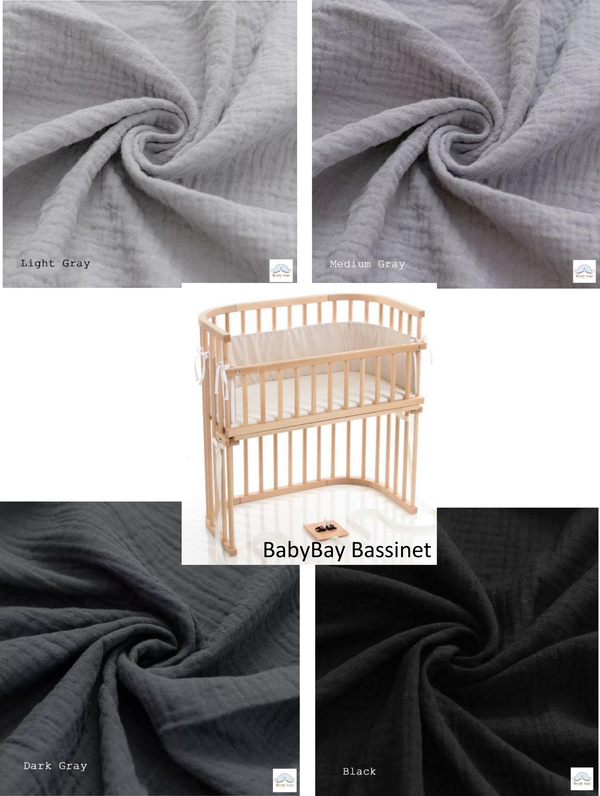 Baby Bay Bassinet Cradle Custom Made Fitted Sheet - Organic Cotton Gauze