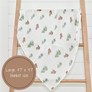 Cozy Bear Cub Baby Swaddle Blanket in soft fabric, perfect for keeping your little one snug and warm.