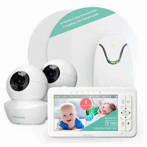 Babysense True Sleep: Video Baby Monitor with Breathing Motion Detection & Safety Alerts, 1 or 2 Cameras