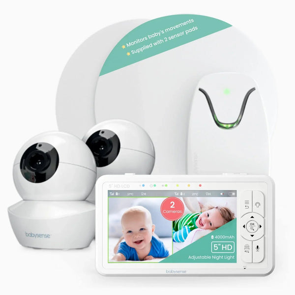 Babysense True Sleep: Video Baby Monitor with Breathing Motion Detection & Safety Alerts, 1 or 2 Cameras