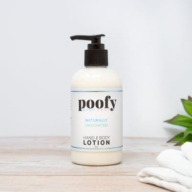 Naturally unscented baby lotion for gentle skin care, perfect for oral care routines.
