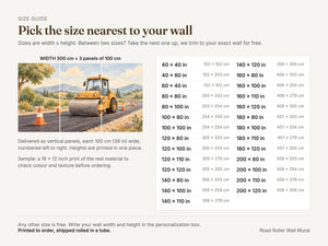 Watercolor Road Roller Wall Mural, image 5