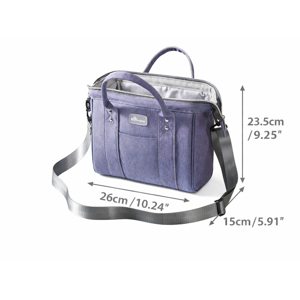 Stylish women mini crossbody diaper bag at a 15-degree angle, perfect for moms on the go.
