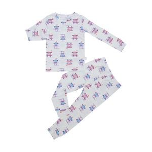 Miami Beach Watch Pink Two-Piece Set