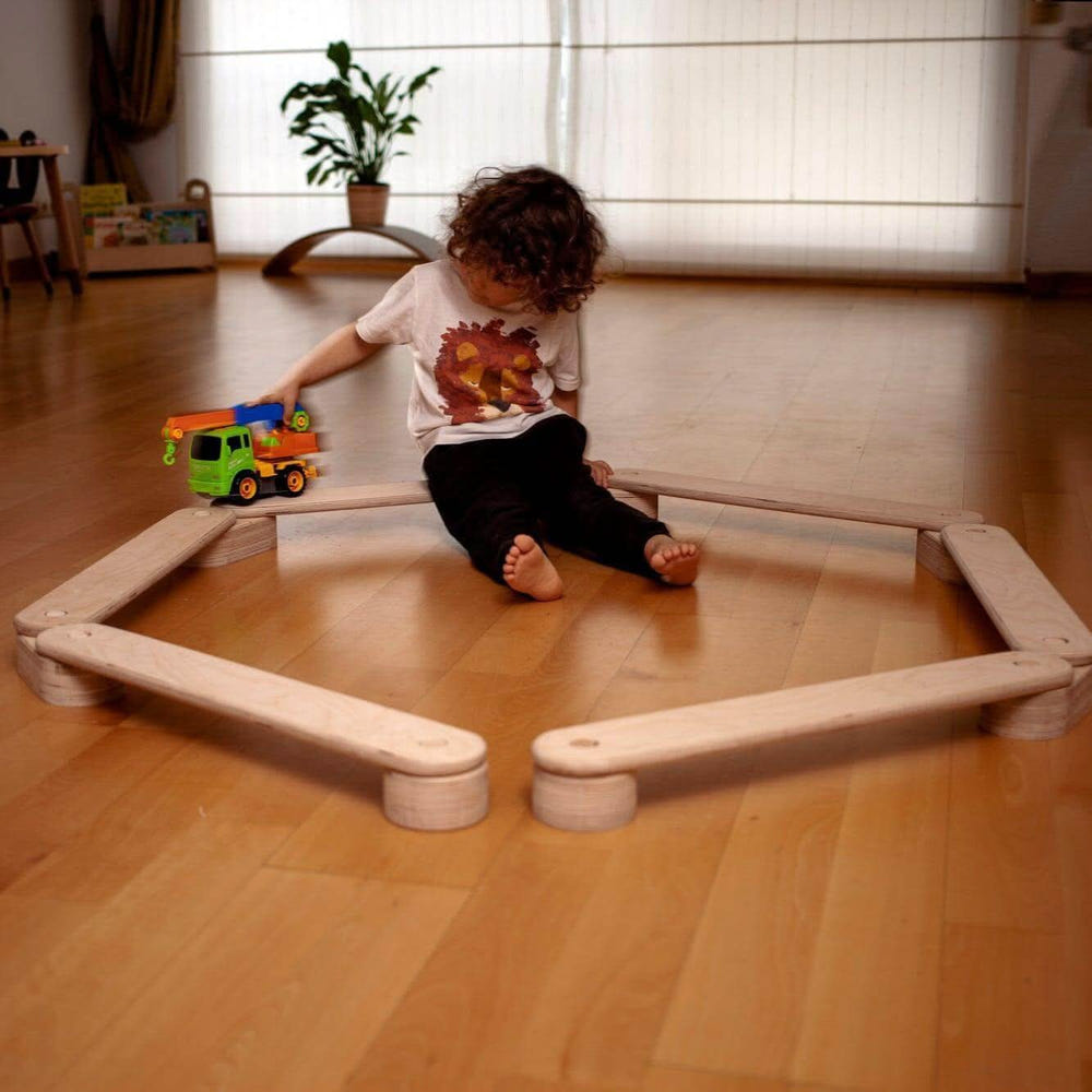 "Balance Beam Set for kids, perfect for developing coordination and balance skills."