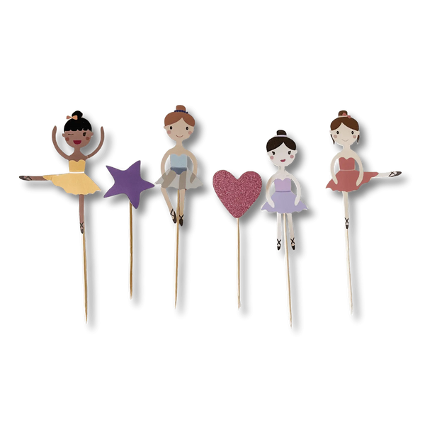 Ballet Cupcake Toppers (8pcs)