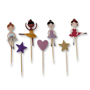 Ballet Cupcake Toppers (8pcs)