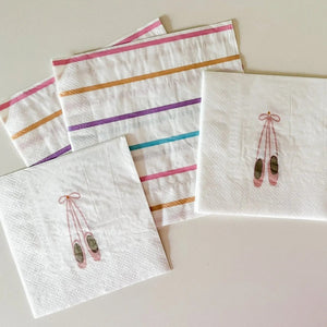 Ballet Slipper Disposable Paper Napkins, Small (16pcs)