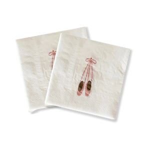 Ballet Slipper Disposable Paper Napkins, Small (16pcs)