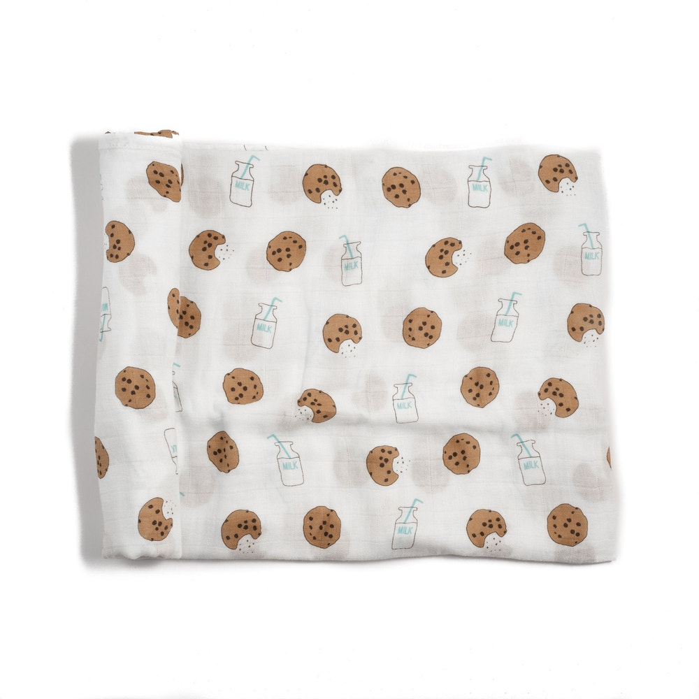 Bamboo Muslin Swaddle Blanket in Baby Ballers