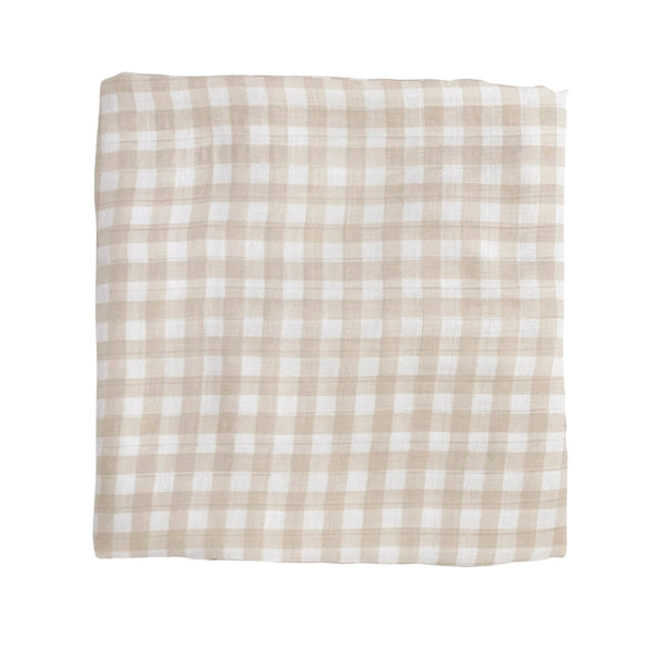 Bamboo Muslin Swaddle Blanket in Busy Bees
