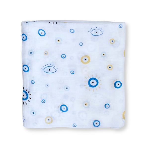 Bamboo Muslin Swaddle Blanket in The Fun-gis