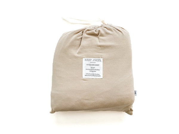 Viscose of Bamboo Crib Sheet - Tan