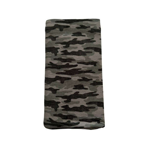 Camo Bamboo Baby Swaddle Blanket – Soft Stretch Newborn Swaddle