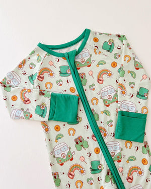 Bamboo Zip Romper | St. Patrick's